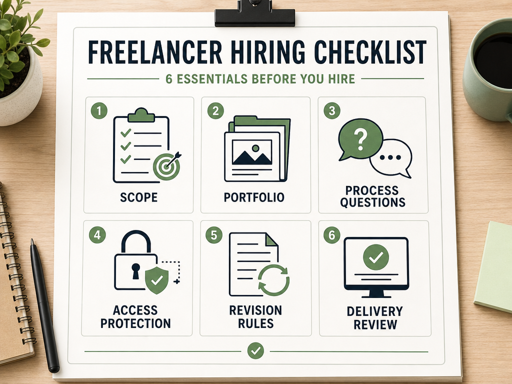 Fiverr vs Upwork for Small Business buyer checklist